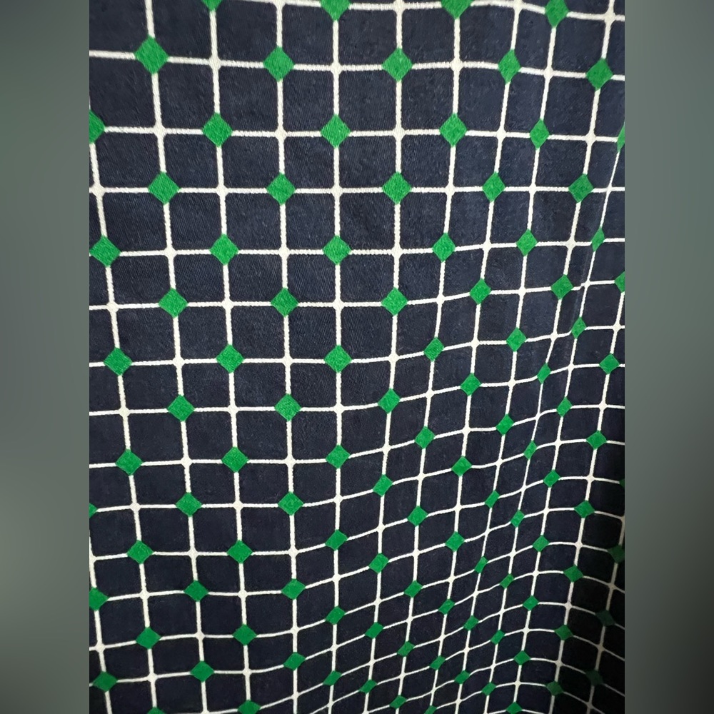 EUC Joe Fresh Checked Blue Sleeveless Shift Dress Sz L - Picture 3 of 4